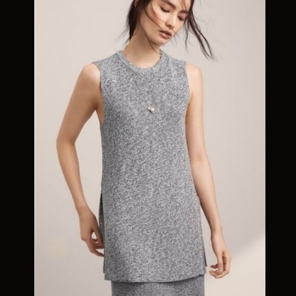 Aritzia Wilfred Palmier Sleeveless Marble Knit Sweater Sz XXS - Picture 1 of 15